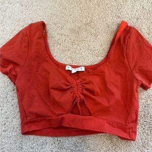 HYFVE Scarlet Ruched Crop Top